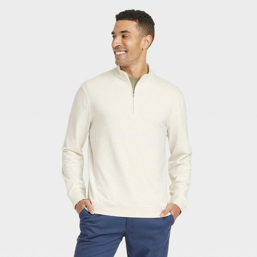 Goodfellow & Co. Men's Mockneck 1/4 Zip Sweatshirt: $25 Goodfellow & Co. Men's Mockneck 1/4 Zip Sweatshirt: $25