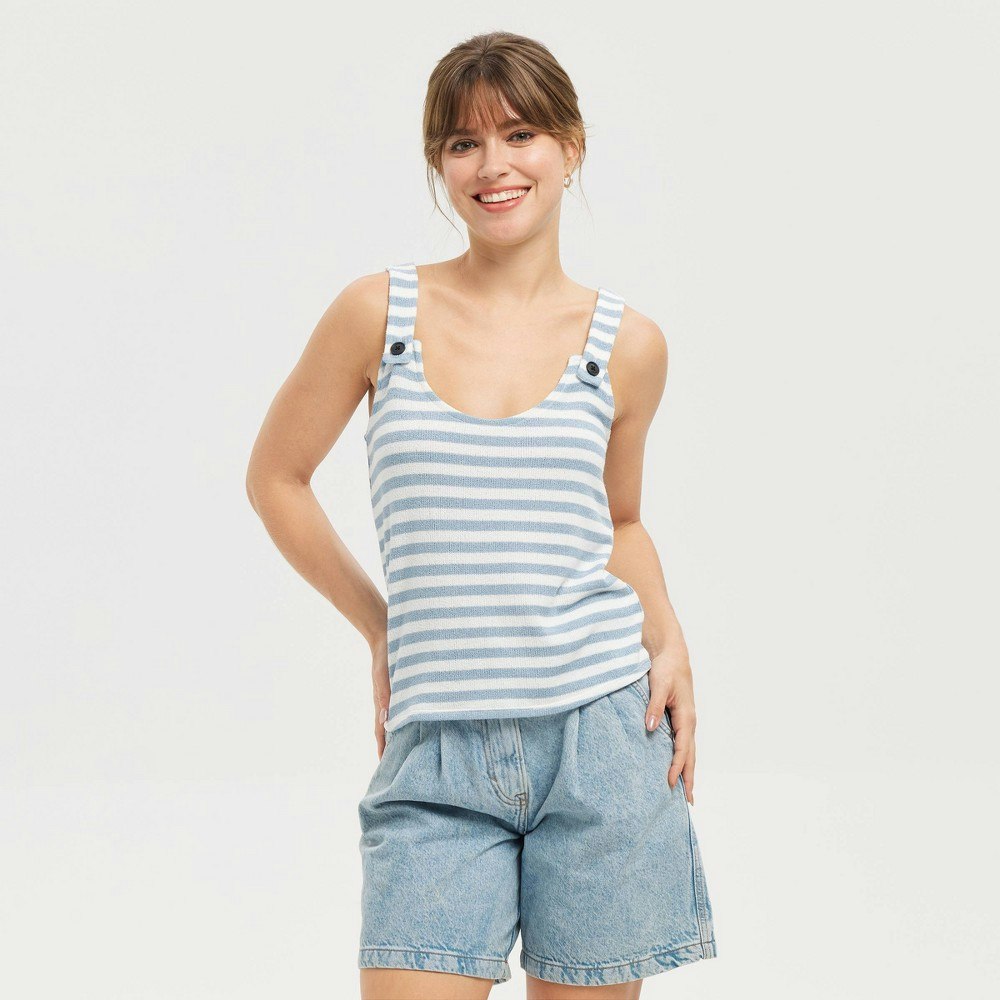 Universal Thread Women's Button Strap Tank Top XXL: $20 Universal Thread Women's Button Strap Tank Top XXL: $20