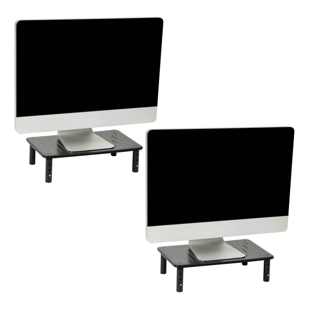 Mind Reader Height-Adjustable Metal Monitor Stand 2-Pack: $34.99 Mind Reader Height-Adjustable Metal Monitor Stand 2-Pack: $34.99