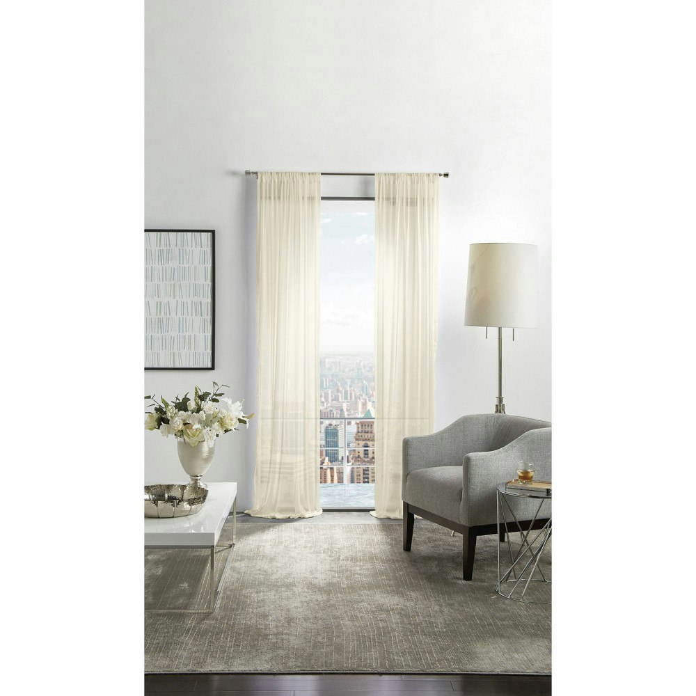Martha Stewart Sheer Pole Top Curtains 2-Pack: $22.99
