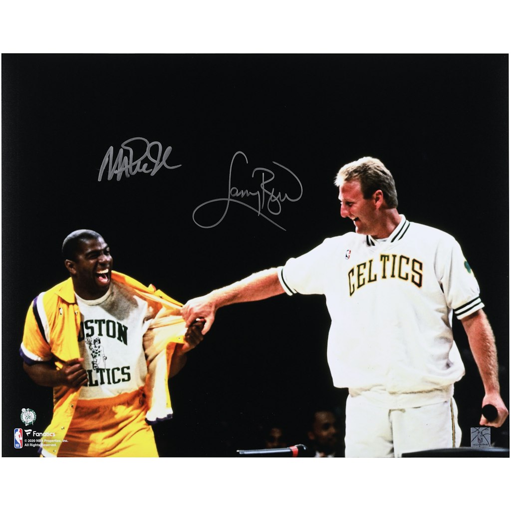 Larry Bird & Magic Johnson Autographed Photograph: $499.99 Larry Bird & Magic Johnson Autographed Photograph: $499.99