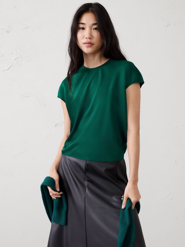 Satin Cropped Top: $42.97 Satin Cropped Top: $42.97