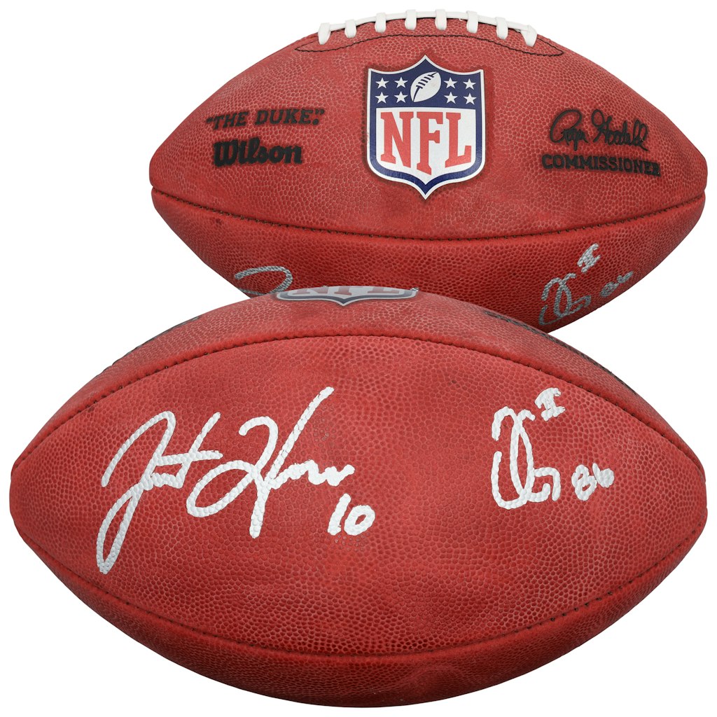 Justin Herbert & Oronde Gadsden Los Angeles Chargers Autographed Wilson Duke Football: $549.99 Justin Herbert & Oronde Gadsden Los Angeles Chargers Autographed Wilson Duke Football: $549.99