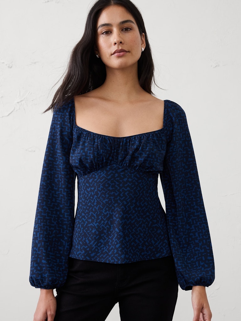 Shirred Bodice Top: $48.97 Shirred Bodice Top: $48.97