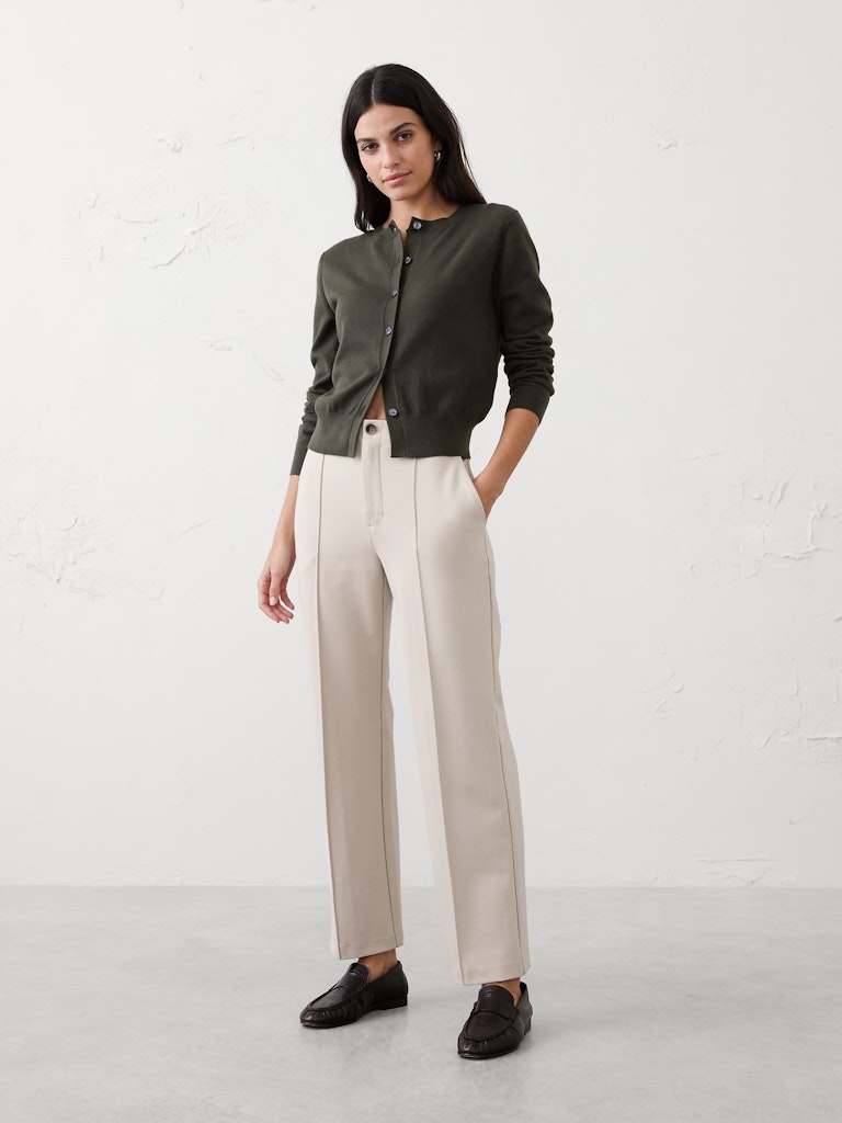 Straight High-Rise Ponte Pant: $40 Straight High-Rise Ponte Pant: $40
