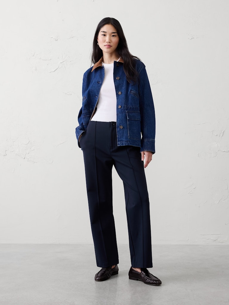 Straight High-Rise Ponte Pant: $50 Straight High-Rise Ponte Pant: $50
