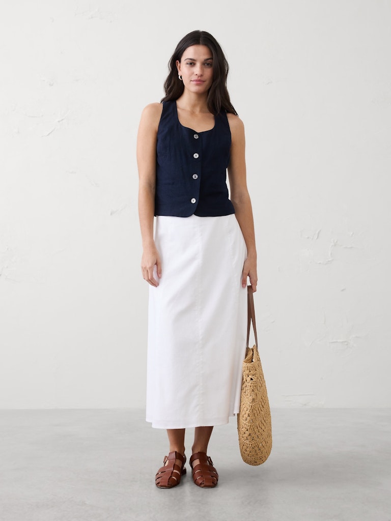 Scoop-Neck Vest: $27 Scoop-Neck Vest: $27