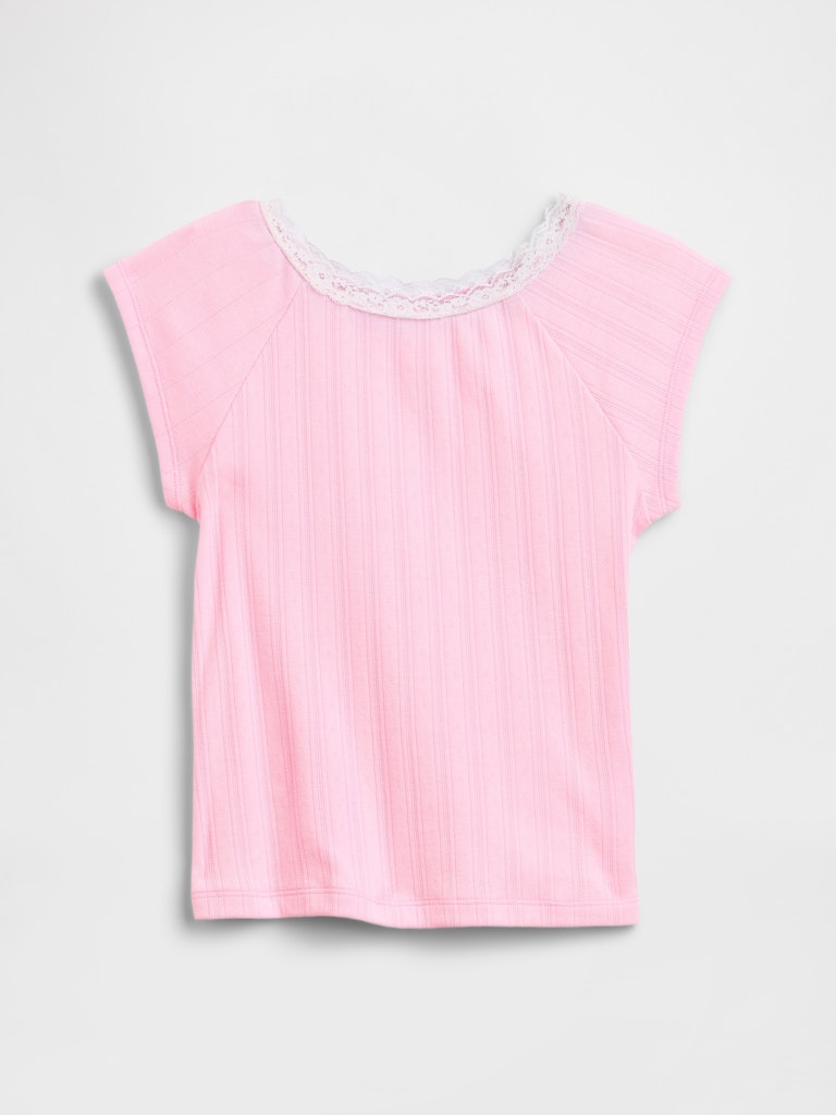 Kids' Lace-Trim T-Shirt: $12.99 Kids' Lace-Trim T-Shirt: $12.99