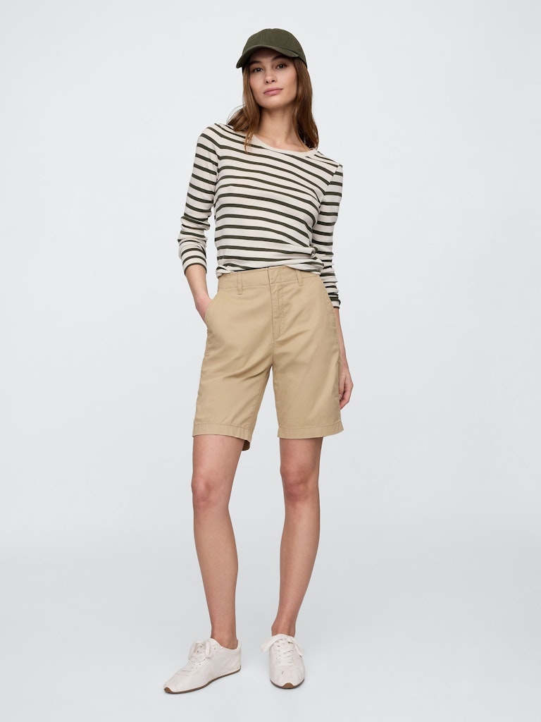 9-Inch Downtown Khaki Bermuda Shorts: $17.99 9-Inch Downtown Khaki Bermuda Shorts: $17.99