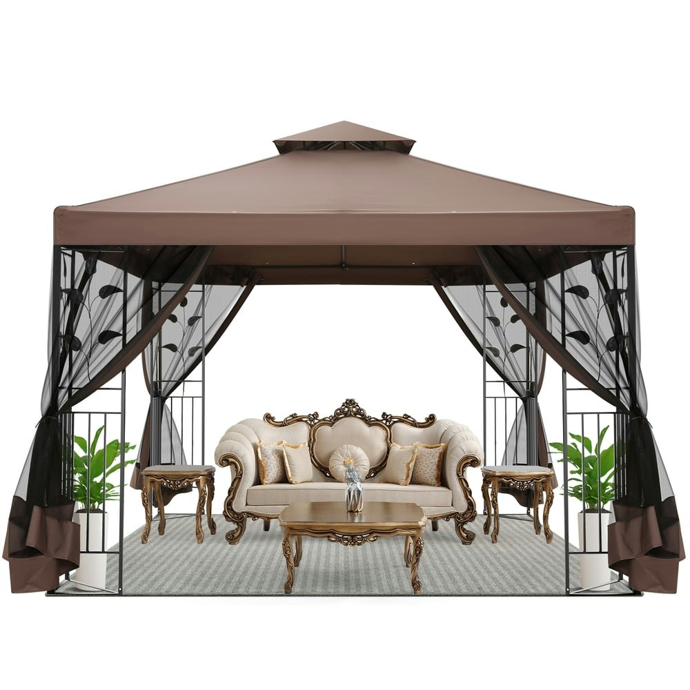 Sanopy 10'x13.3' Metal Patio Gazebo: $159.99 Sanopy 10'x13.3' Metal Patio Gazebo: $159.99