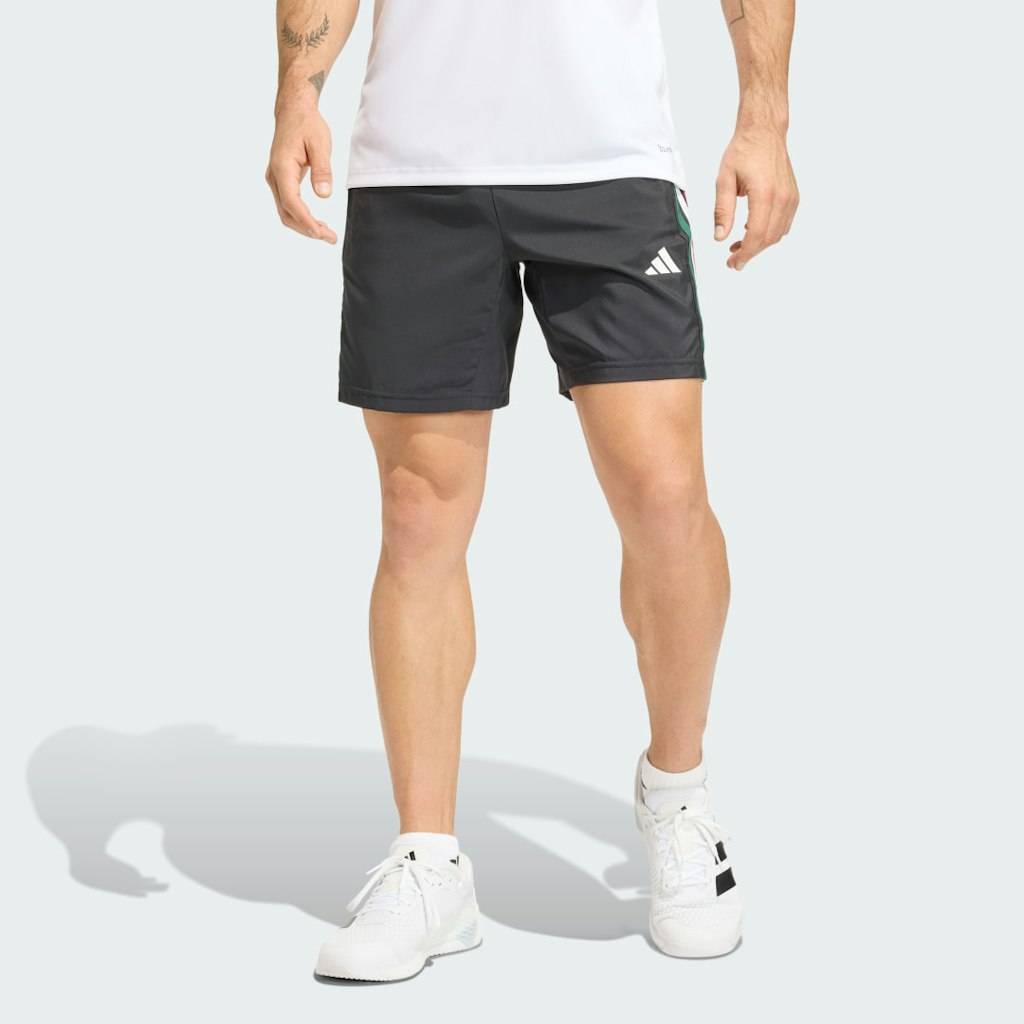 Workout Essentials Base 3-Stripes Woven Shorts: $35 Workout Essentials Base 3-Stripes Woven Shorts: $35