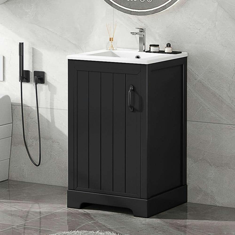 Single Sink Freestanding Bath Vanity 20 in. W x 18.3 in. D x 33 in. H: $265.03 Single Sink Freestanding Bath Vanity 20 in. W x 18.3 in. D x 33 in. H: $265.03