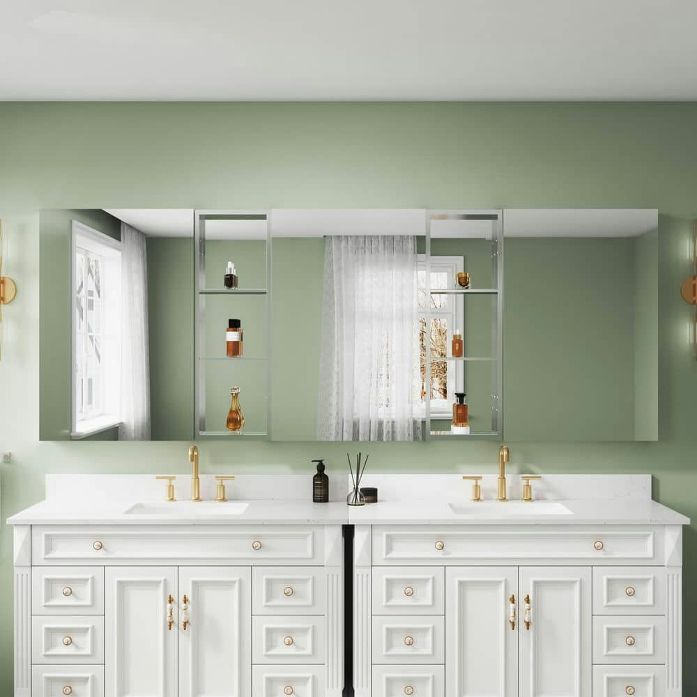 Chrome Aluminum Medicine Cabinet with Mirror: $1,293.15 Chrome Aluminum Medicine Cabinet with Mirror: $1,293.15