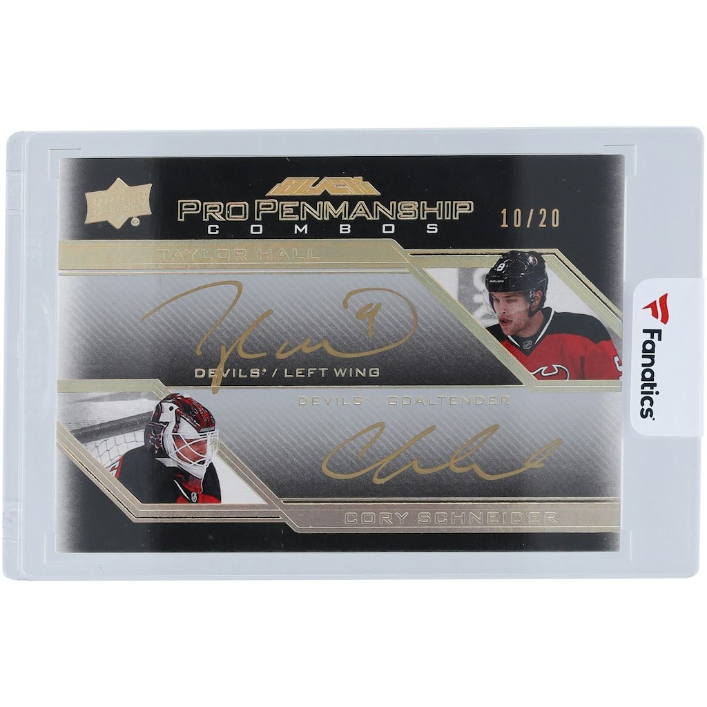 Taylor Hall & Cory Schneider New Jersey Devils Autographed Card: $149.99