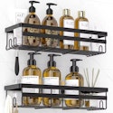 Adhesive Shower Shelf w/ Hooks 2-Pack for $12 + free shipping w/ $29
