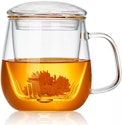 Borosilicate Glass Tea Cup w/ Infuser & Lid for $8 + free shipping