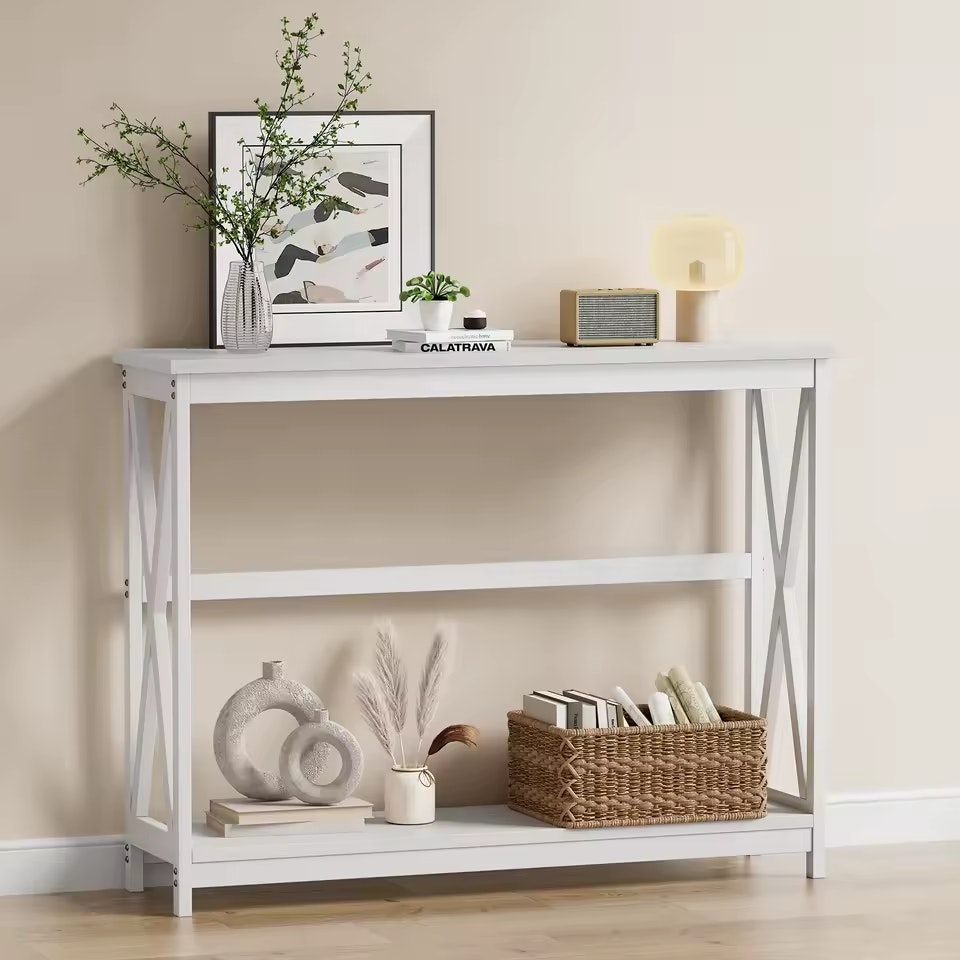 JHK 40" Modern 2-Tier Console Table: $34