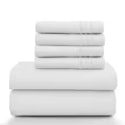 Lux Décor 6-Piece Microfiber Solid Sheet Set for from $12 + free shipping