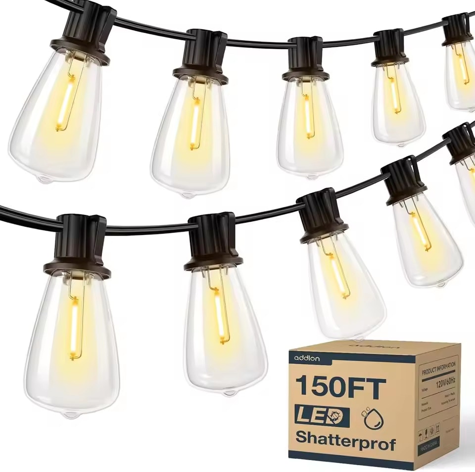 150-Foot LED Shatterproof Outdoor String Lights: $10 150-Foot LED Shatterproof Outdoor String Lights: $10