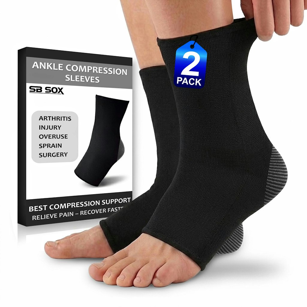 SB SOX Ankle Compression Sleeve Pair: $7.95