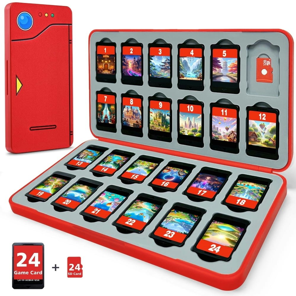 Funlab Switch 2 Game Case 24 Storage Cartridge icro SD Card Case: $11.69 Funlab Switch 2 Game Case 24 Storage Cartridge icro SD Card Case: $11.69