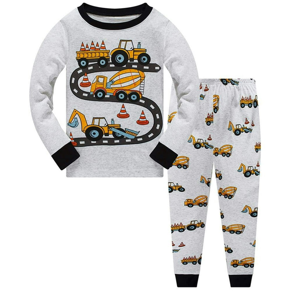 Little Boys 100% Cotton Pajamas 2-Piece Set: $11.99