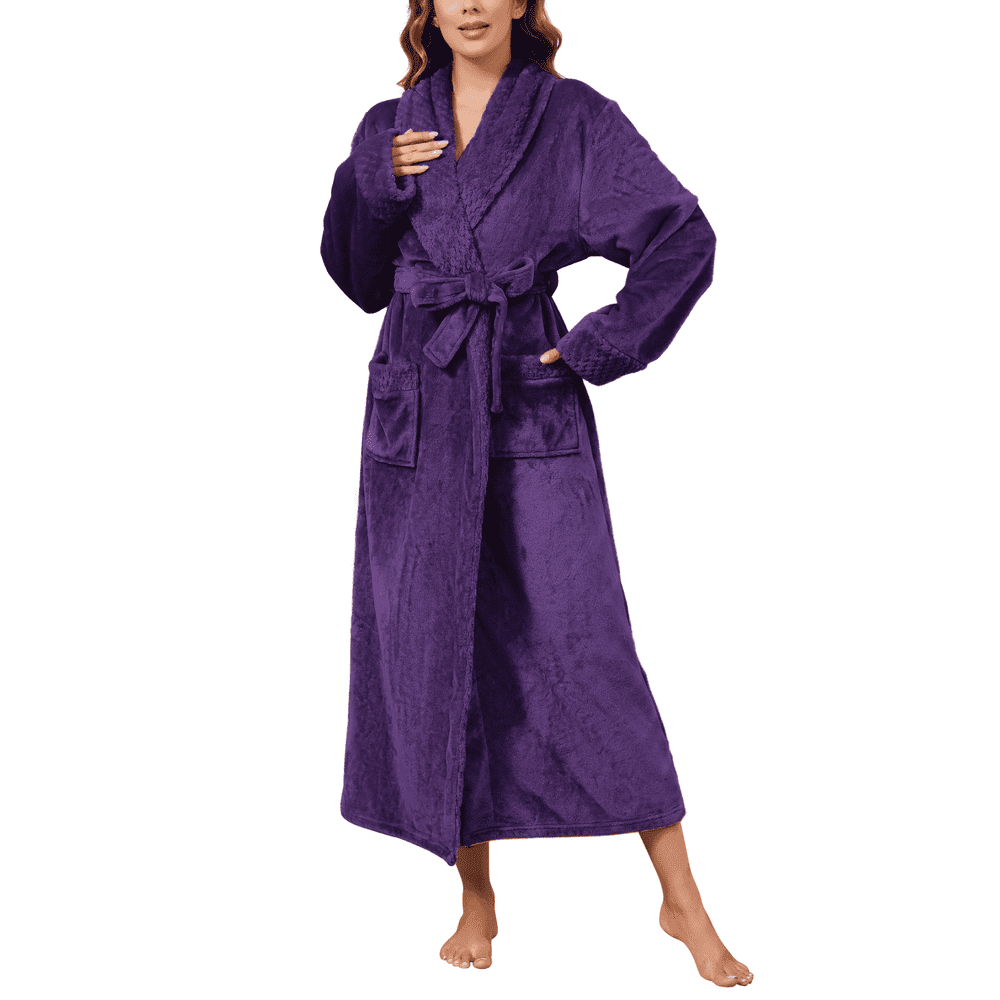 Lofir Women's Long Fleece Bath Robe: $26.88 Lofir Women's Long Fleece Bath Robe: $26.88
