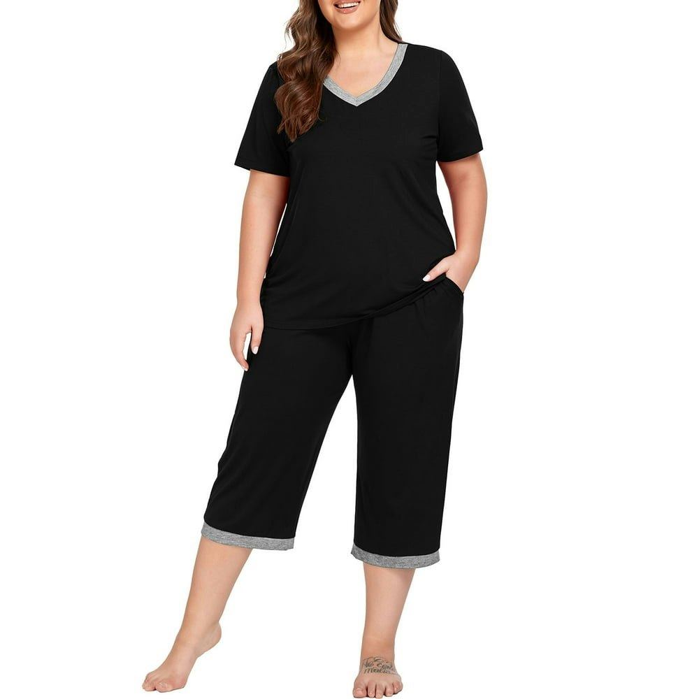 Cueply Women Plus Size Pajamas Set: $17.79