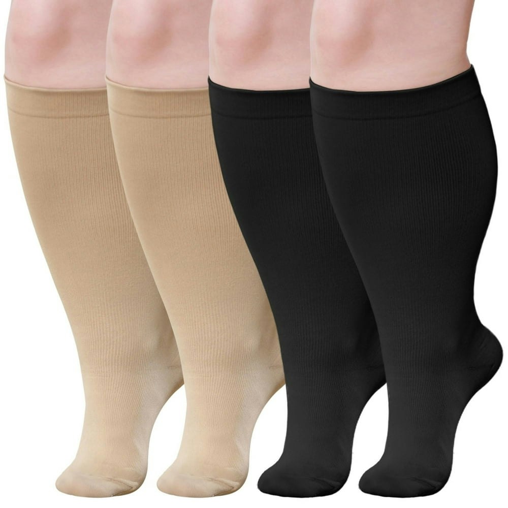 Lofir 20-30 mmHg Plus Size Knee High Compression Socks 2-Pack: $13.58 Lofir 20-30 mmHg Plus Size Knee High Compression Socks 2-Pack: $13.58