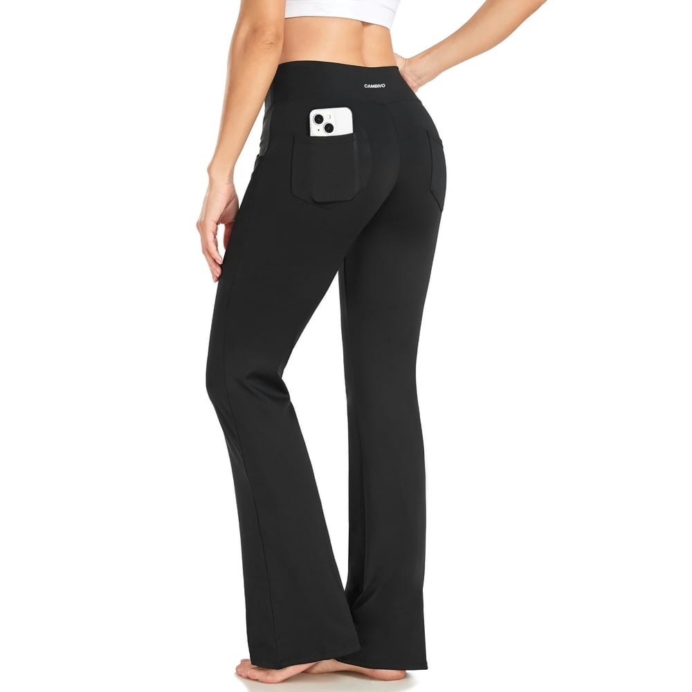 Cambivo Bootcut Yoga Leggings with Pockets: $18.99 Cambivo Bootcut Yoga Leggings with Pockets: $18.99