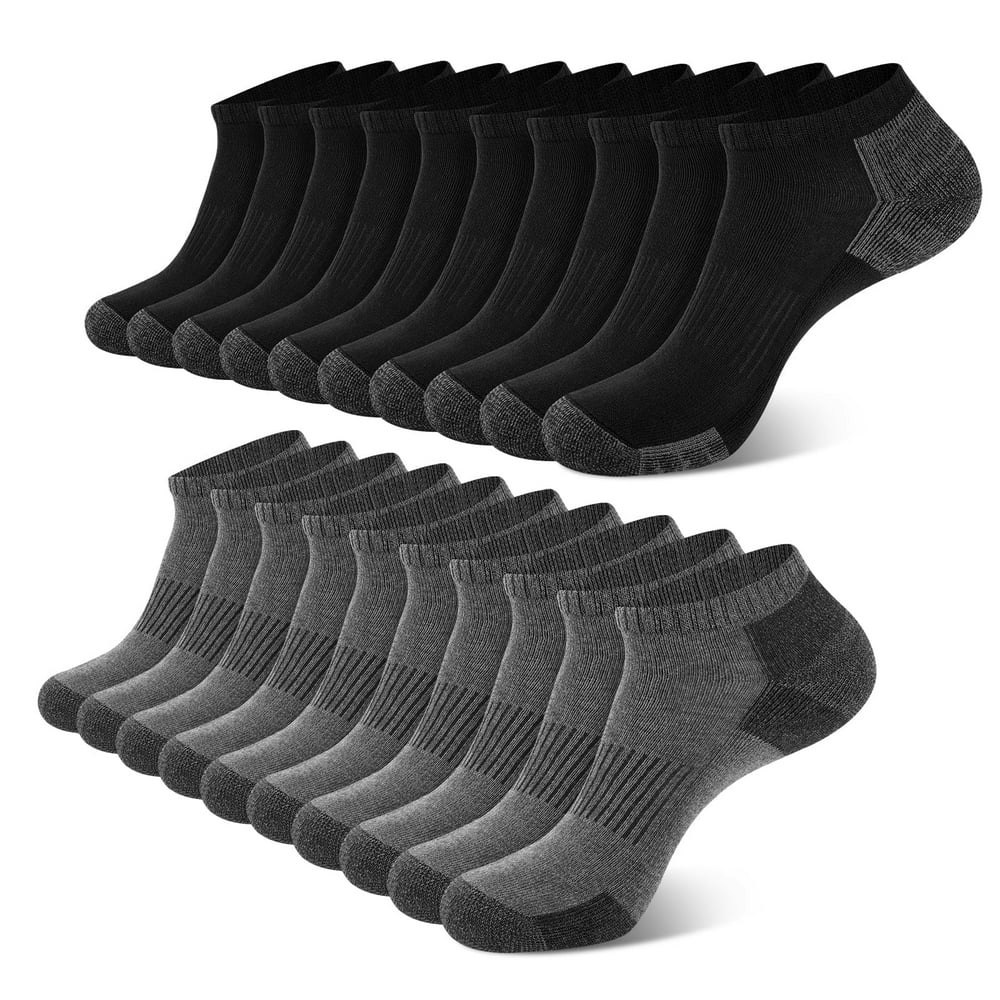 Cooplus Men's Low-Cut Athletic Ankle Socks 10-Pack: $10.99 Cooplus Men's Low-Cut Athletic Ankle Socks 10-Pack: $10.99