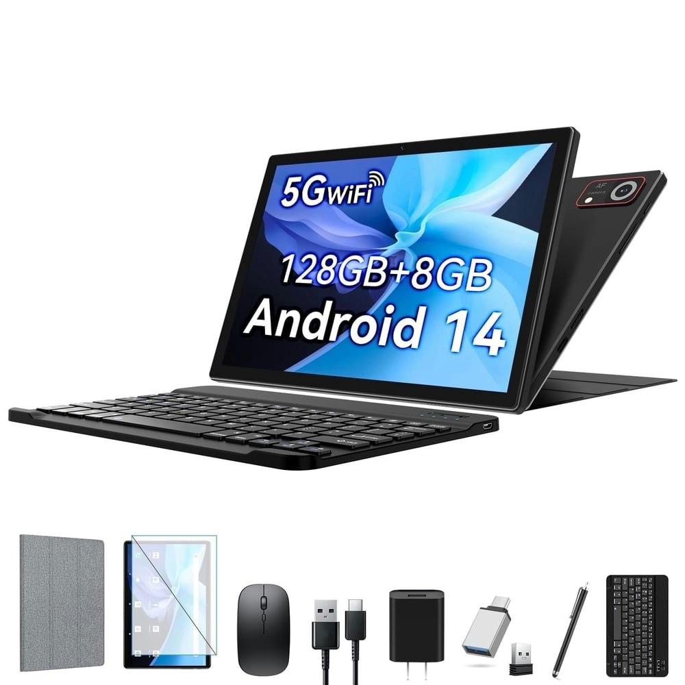 Android 14 10.1-inch 8GB RAM 128GB ROM Tablet: $85.89
