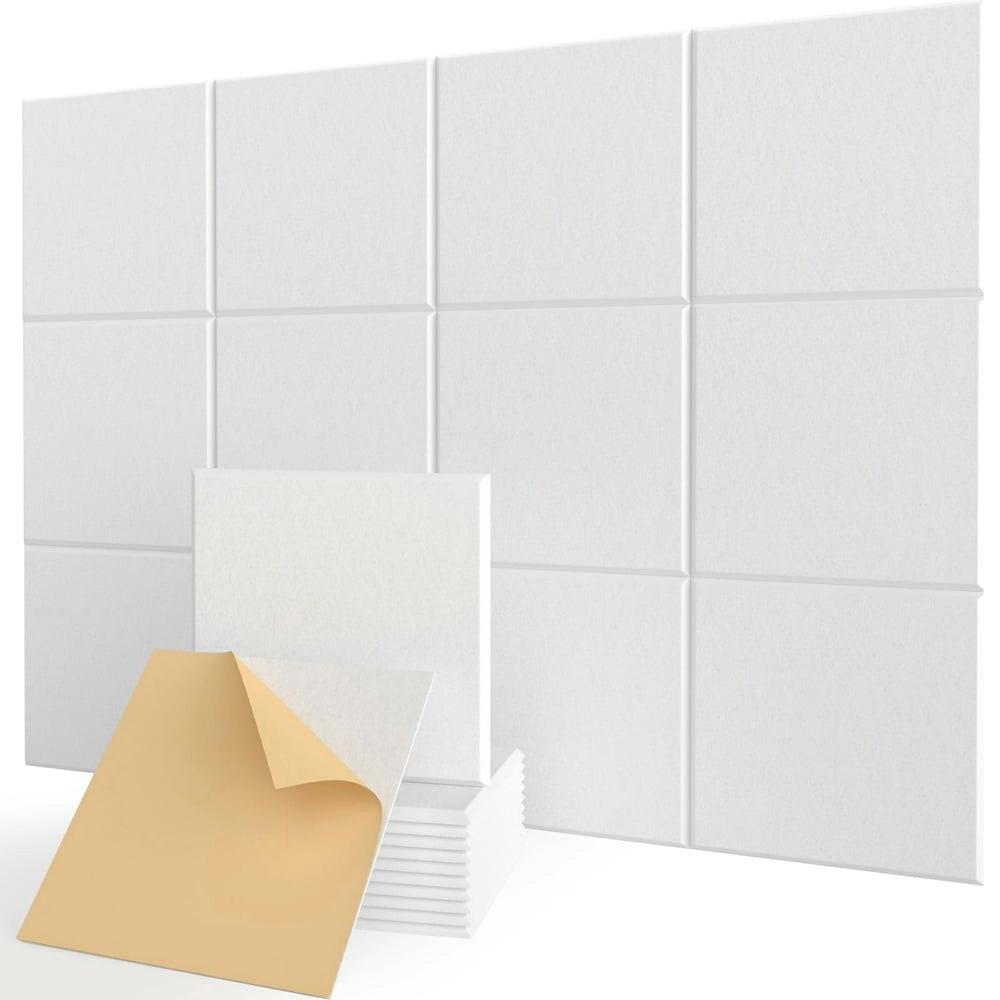 Kuchoow 12"x12" Acoustic Sound Panels 12-Pack: $23.89 Kuchoow 12"x12" Acoustic Sound Panels 12-Pack: $23.89
