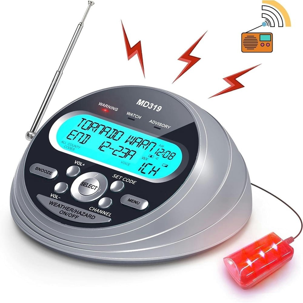 Greadio NOAA Weather Radio with Alert: $39.98