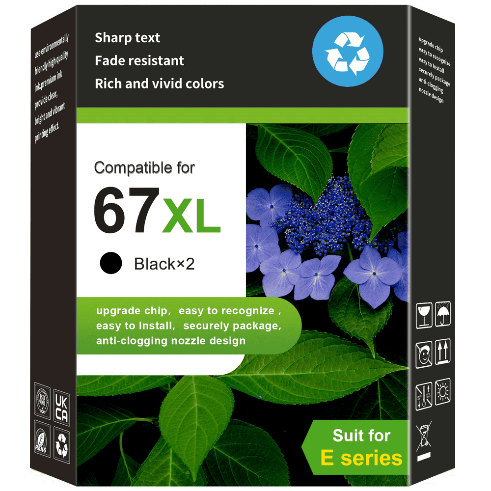 HP 67XL Black Ink Cartridge 2-Pack: $30