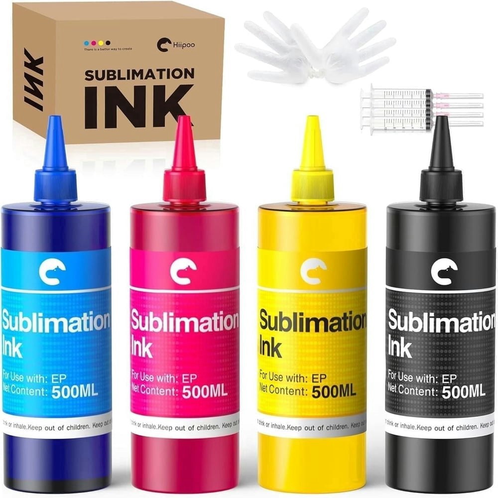 Hiipoo Sublimation Ink 2,000ml Refill Bottles: $32.99