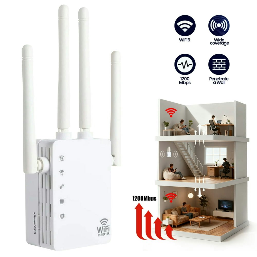 Rongsi WiFi Extender 1200Mbps Dual Band WiFi Repeater with Ethernet Port: $28.99 Rongsi WiFi Extender 1200Mbps Dual Band WiFi Repeater with Ethernet Port: $28.99