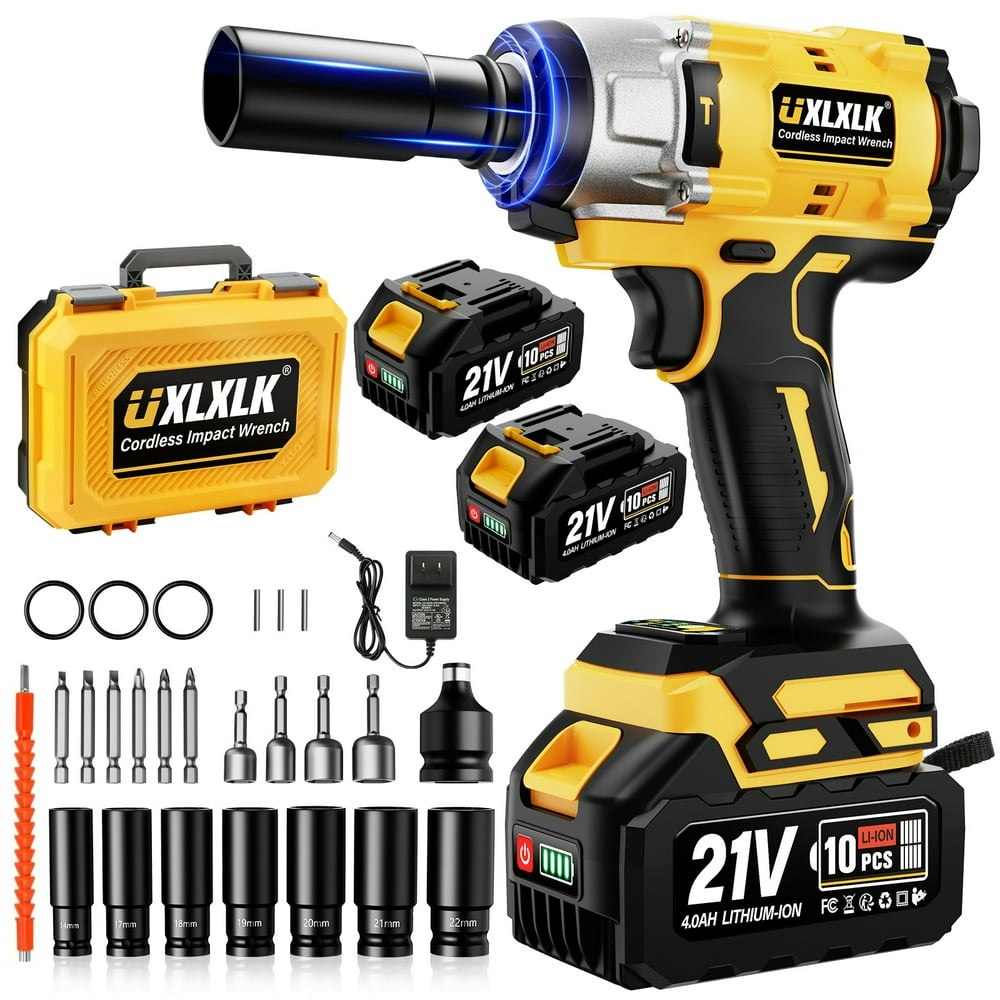 Brushless 1/2-Inch Cordless Impact Wrench 2 Batteries 7 Sockets: $69.99 Brushless 1/2-Inch Cordless Impact Wrench 2 Batteries 7 Sockets: $69.99