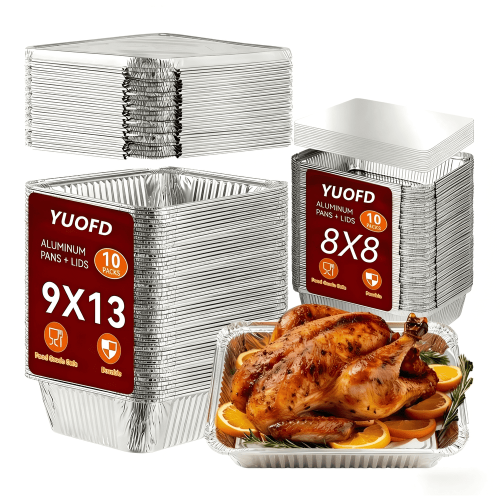 Aluminum Baking Pan with Lids 20-Pack: $22.79 Aluminum Baking Pan with Lids 20-Pack: $22.79