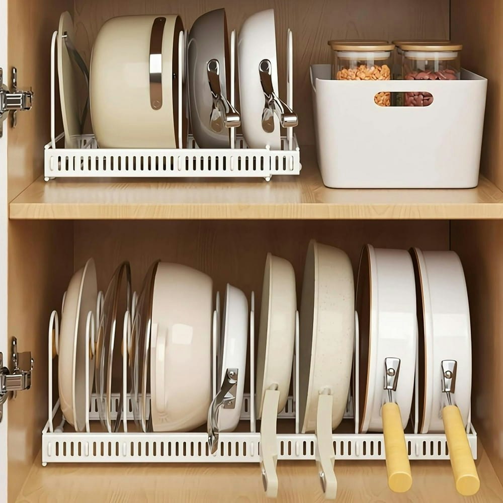 Mimifly Expandable Pans Organiser Rack: $18.69