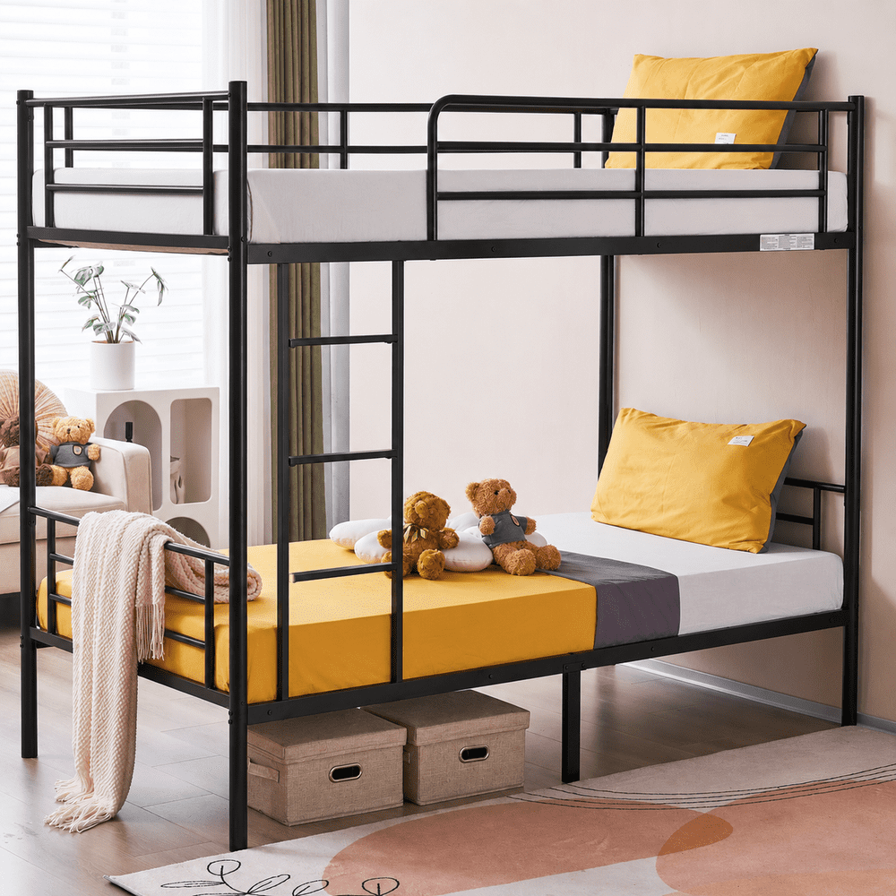 Zimtown Twin over Twin Steel Bunk Bed Frame: $125.99 Zimtown Twin over Twin Steel Bunk Bed Frame: $125.99