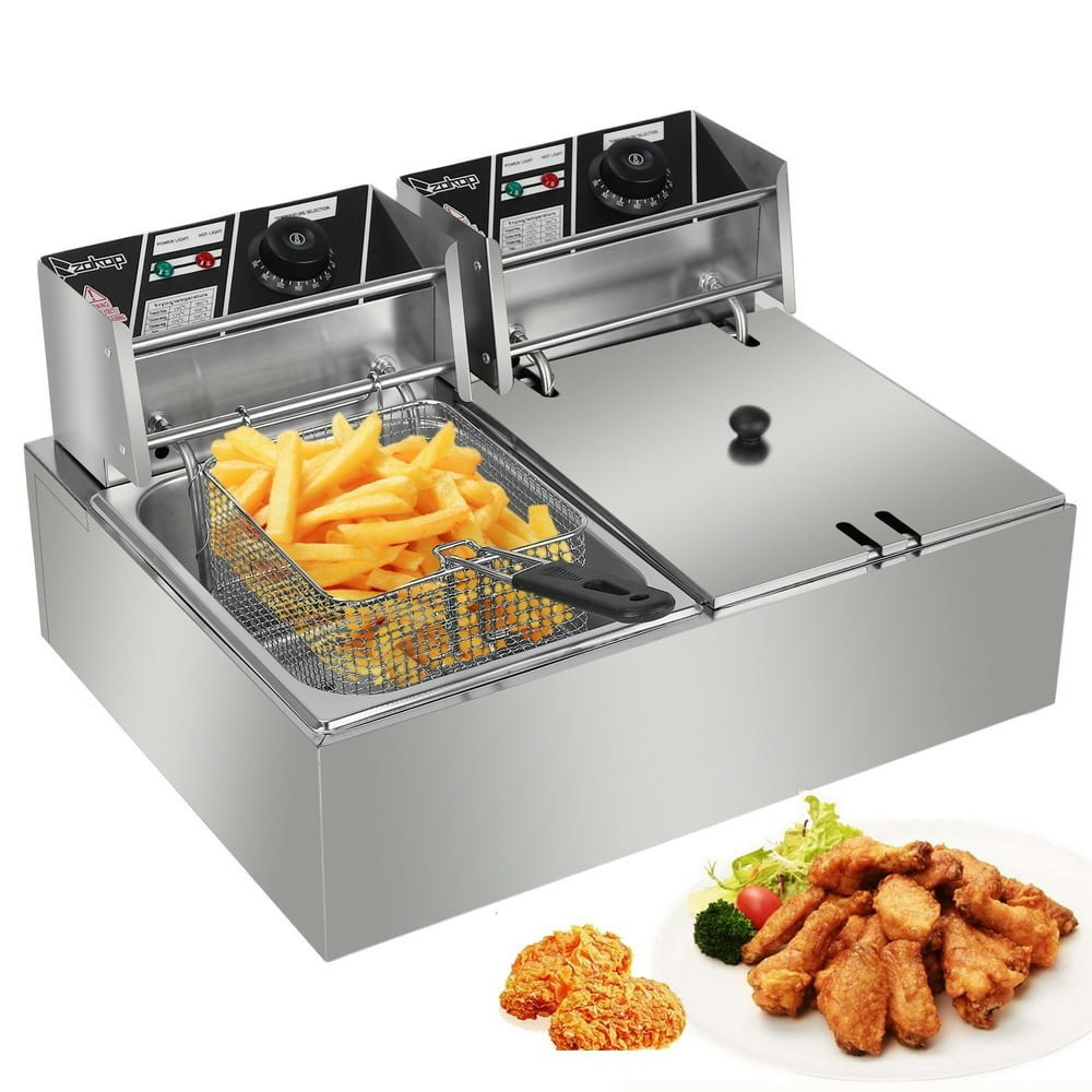 Zimtown 12L Dual Tank Electric Countertop Deep Fryer: $59.99 Zimtown 12L Dual Tank Electric Countertop Deep Fryer: $59.99