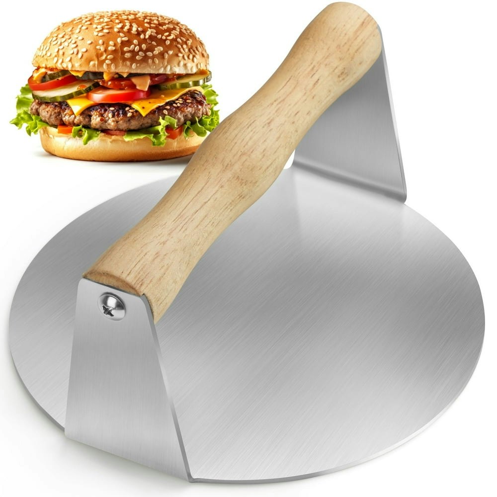 LotFancy 6-Inch Stainless Steel Burger Press: $12.99