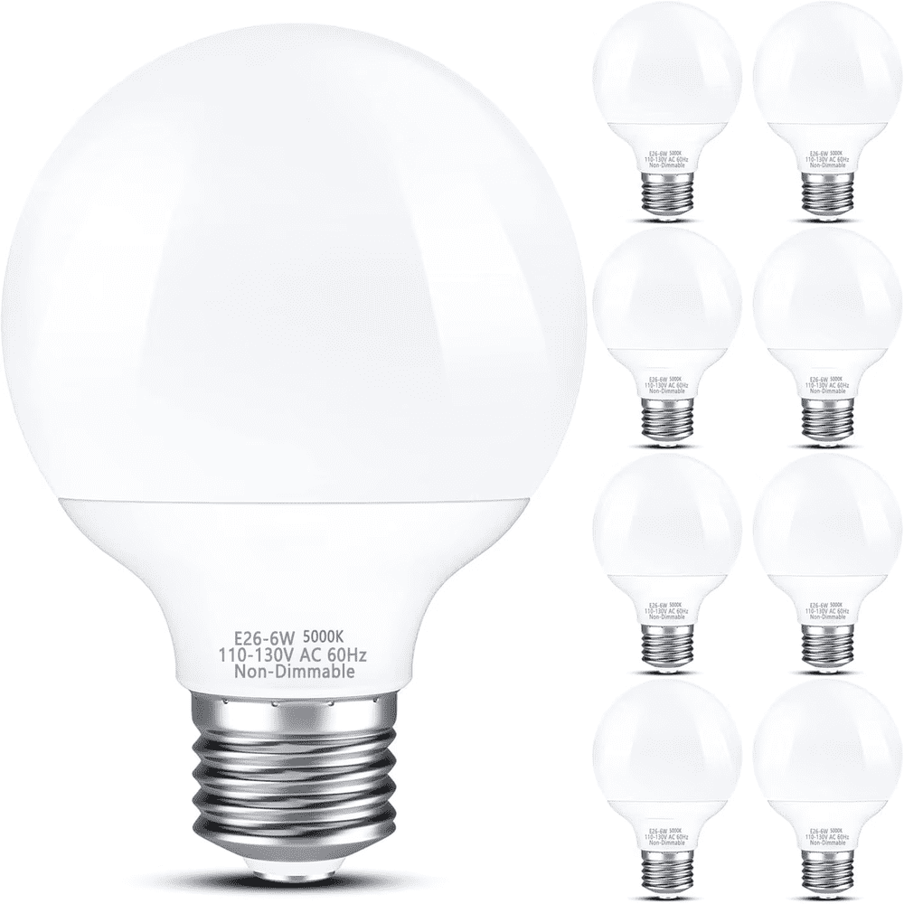 Vanity Light Bulbs 8-Pack: $17.26 Vanity Light Bulbs 8-Pack: $17.26