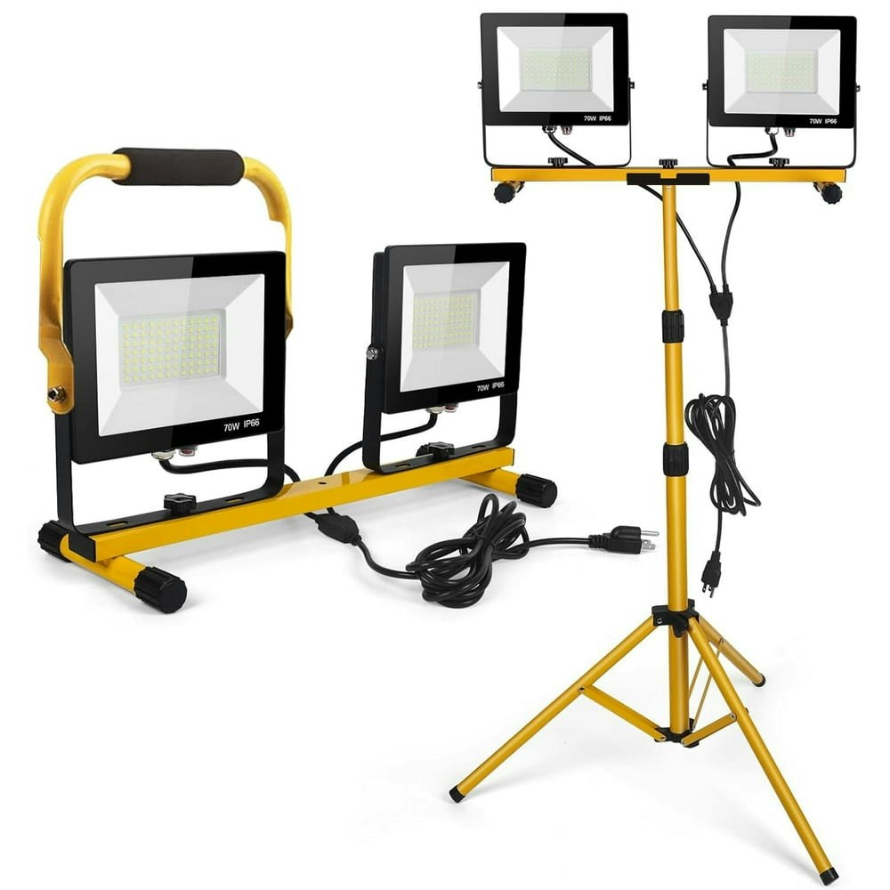 Behome 18,000-Lumen Dual-Head LED Work Light with Tripod Stand: $53.99