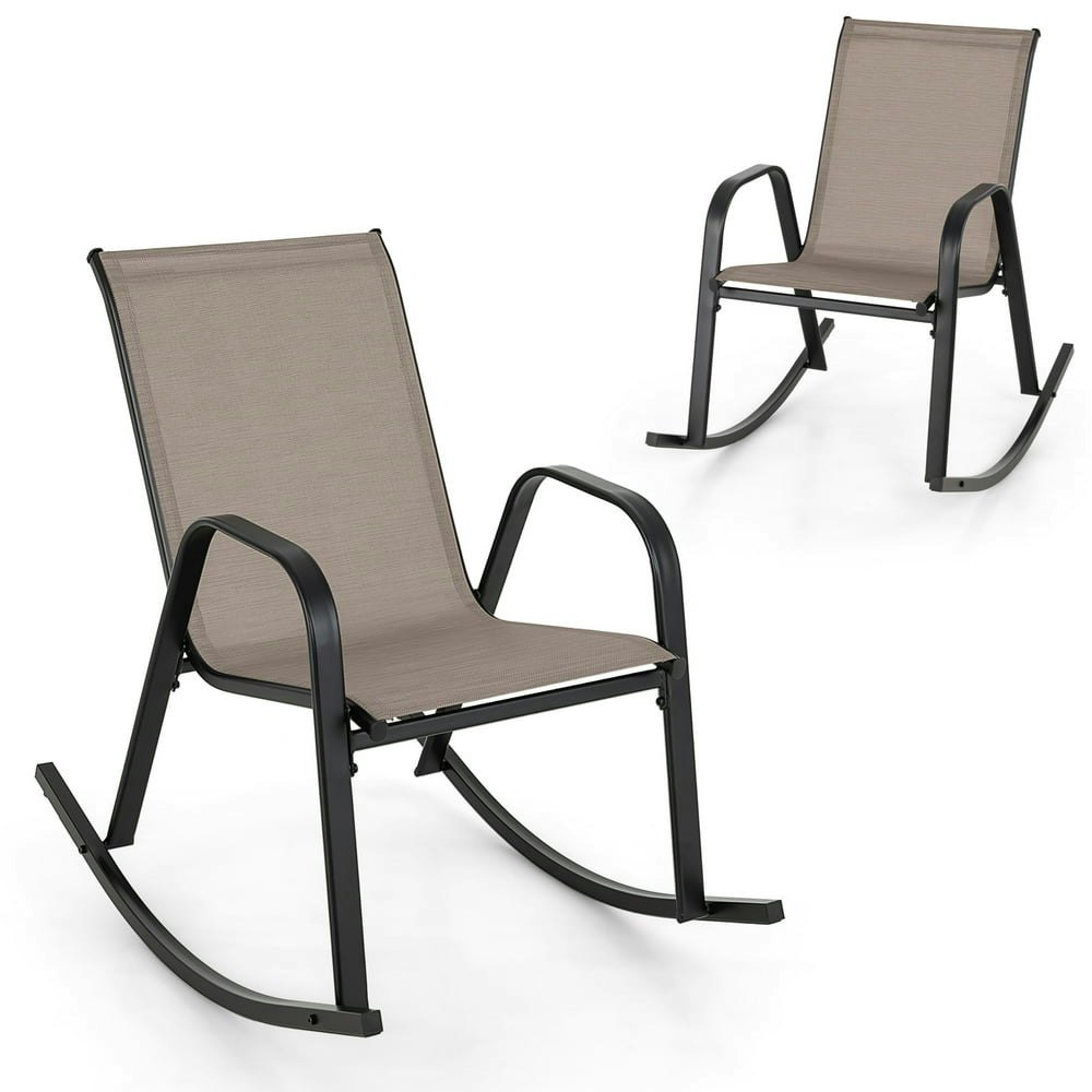 Gymax Metal Rocking Chair 2-Pack: $79.99 Gymax Metal Rocking Chair 2-Pack: $79.99