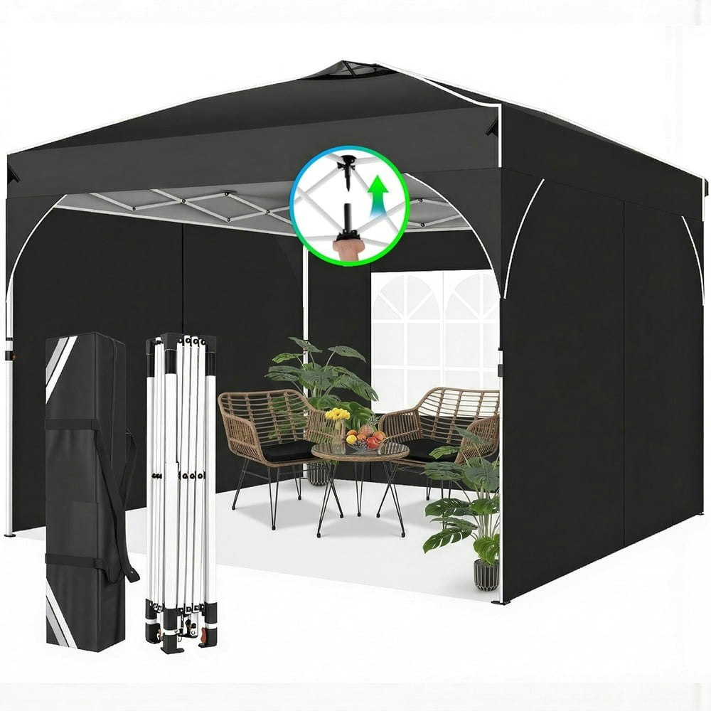Cobizi 10x10 Pop-Up Canopy Tent with Sidewalls: $105.99