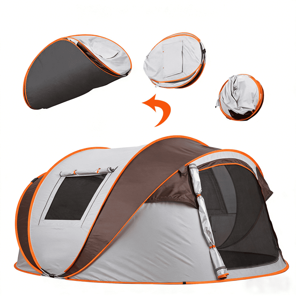 Mapskey 3-4 Person Pop-Up Camping Tent: $74 Mapskey 3-4 Person Pop-Up Camping Tent: $74