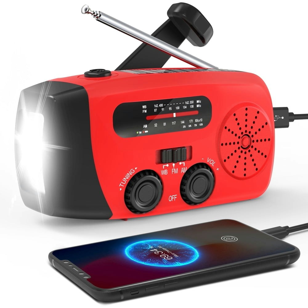 Greadio Emergency Hand Crank Radio: $16.98