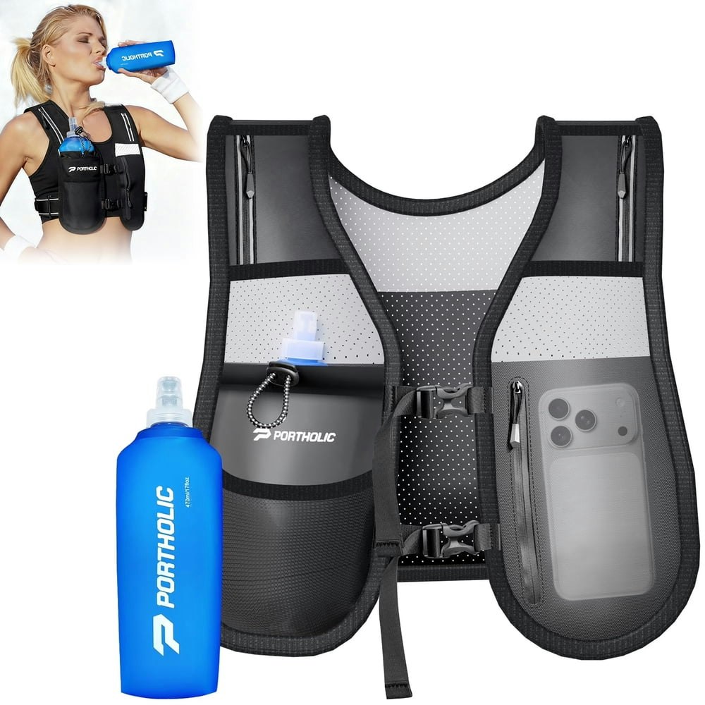 Portholic Running Hydration Vest 500ml: $25.19 Portholic Running Hydration Vest 500ml: $25.19